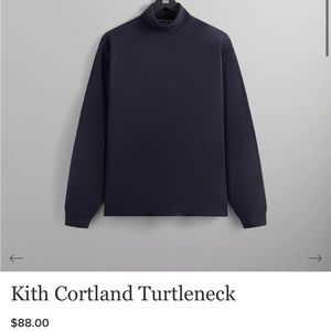 Men’s Large Kith Navy Turtleneck